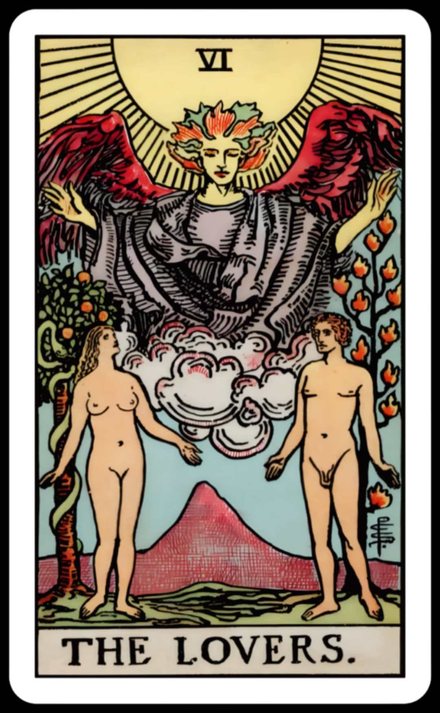 Aşıklar tarot kartı