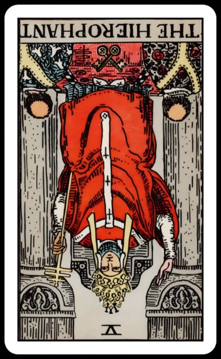 Aziz ters tarot kartı