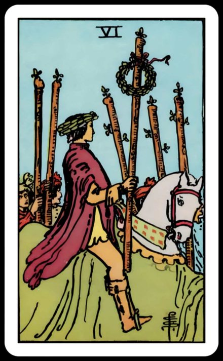 Değnek Altılısı tarot kartı