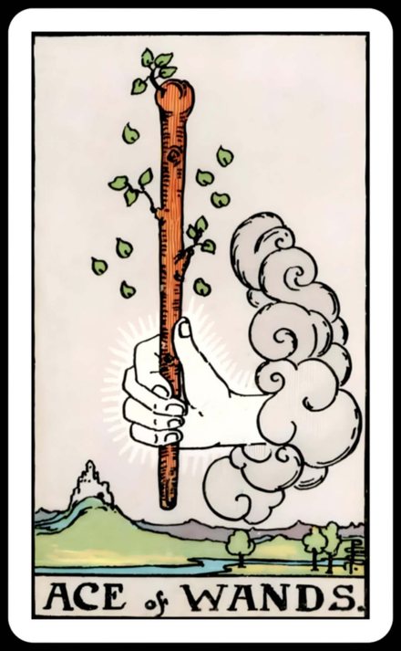 Değnek Ası tarot kartı