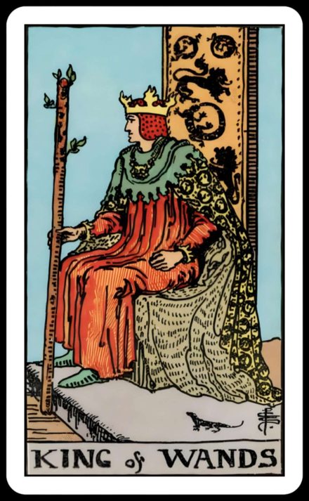 Değnek Kralı tarot kartı