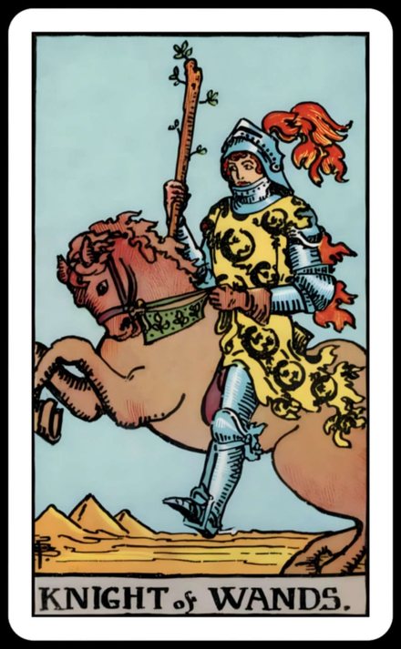 Değnek Şövalyesi tarot kartı