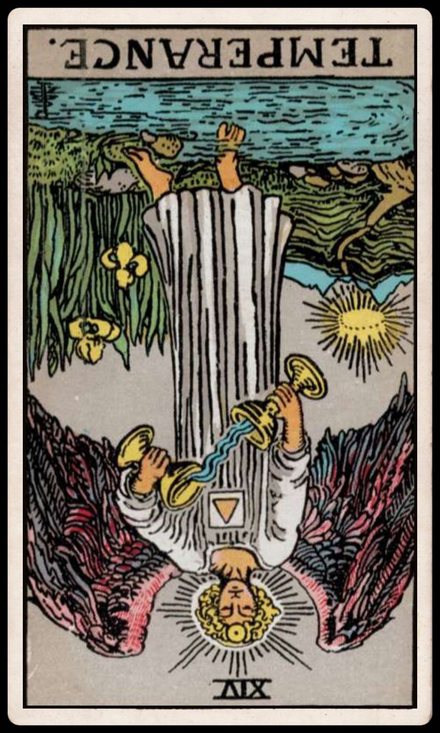 Denge ters tarot kartı