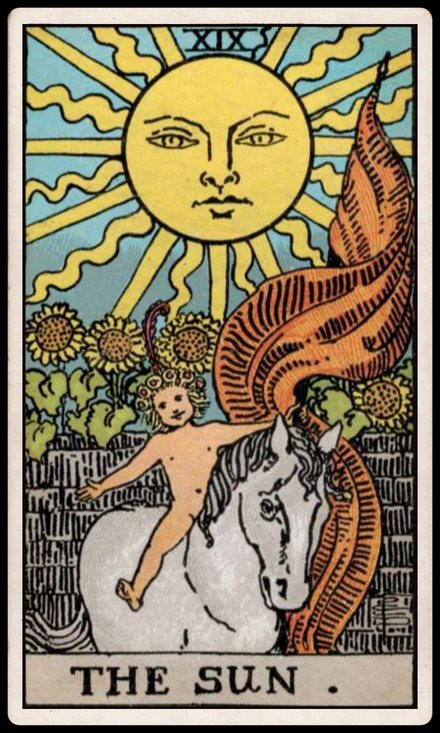 Güneş tarot kartı
