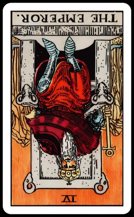 İmparator ters tarot kartı