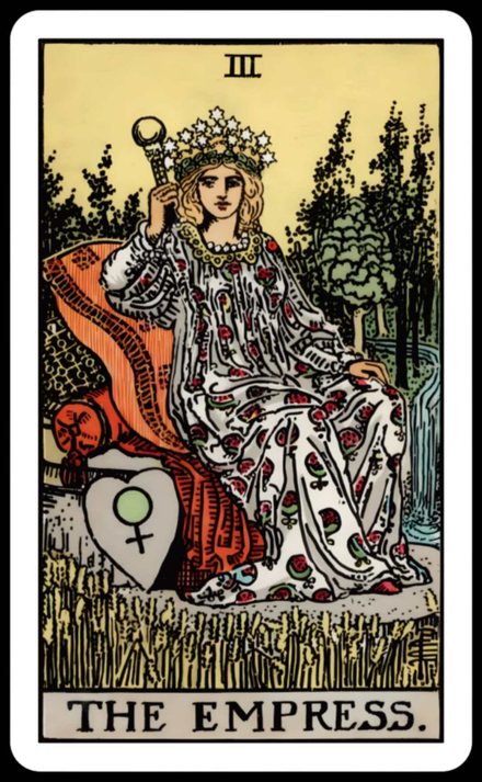 İmparatoriçe tarot kartı