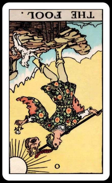 Joker ters tarot kartı