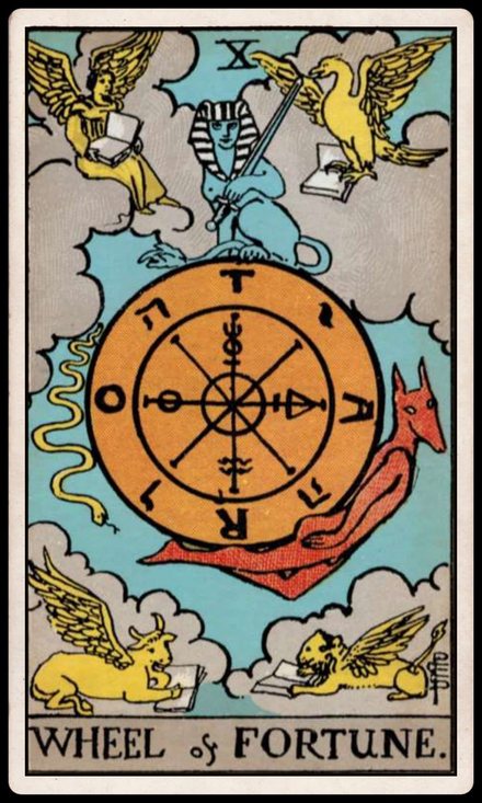 Kader Çarkı tarot kartı