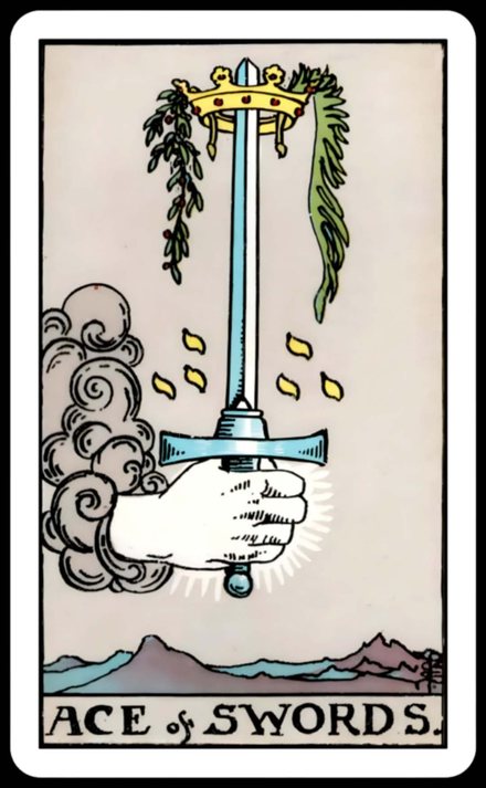 Kılıç Ası tarot kartı