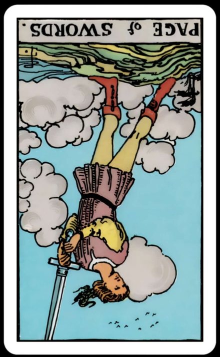 Kılıç Prensi ters tarot kartı