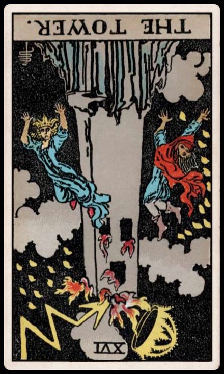 Kule ters tarot kartı