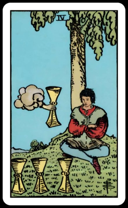 Kupa Dörtlüsü tarot kartı
