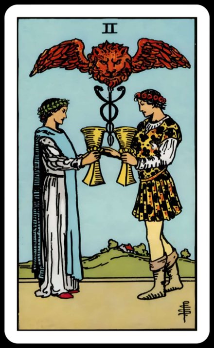 Kupa İkilisi tarot kartı