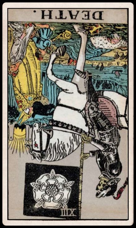 Ölüm ters tarot kartı