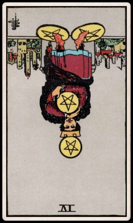 Tılsım Dörtlüsü ters tarot kartı