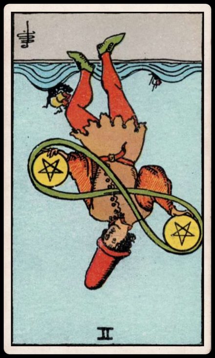 Tılsım İkilisi ters tarot kartı