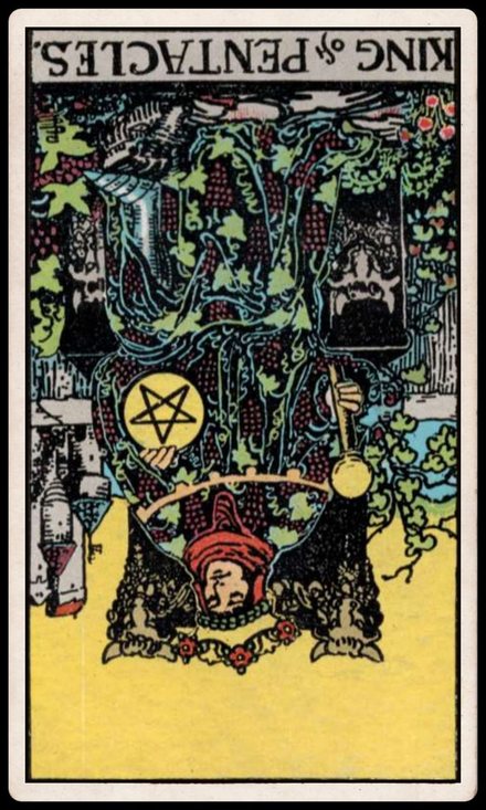Tılsım Kralı ters tarot kartı