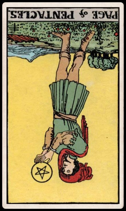 Tılsım Prensi ters tarot kartı