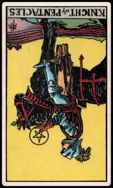 Tılsım Şövalyesi ters tarot kartı