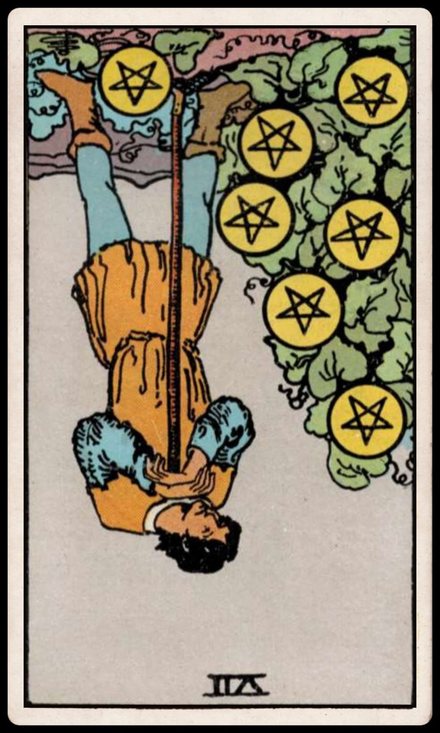 Tılsım Yedilisi ters tarot kartı